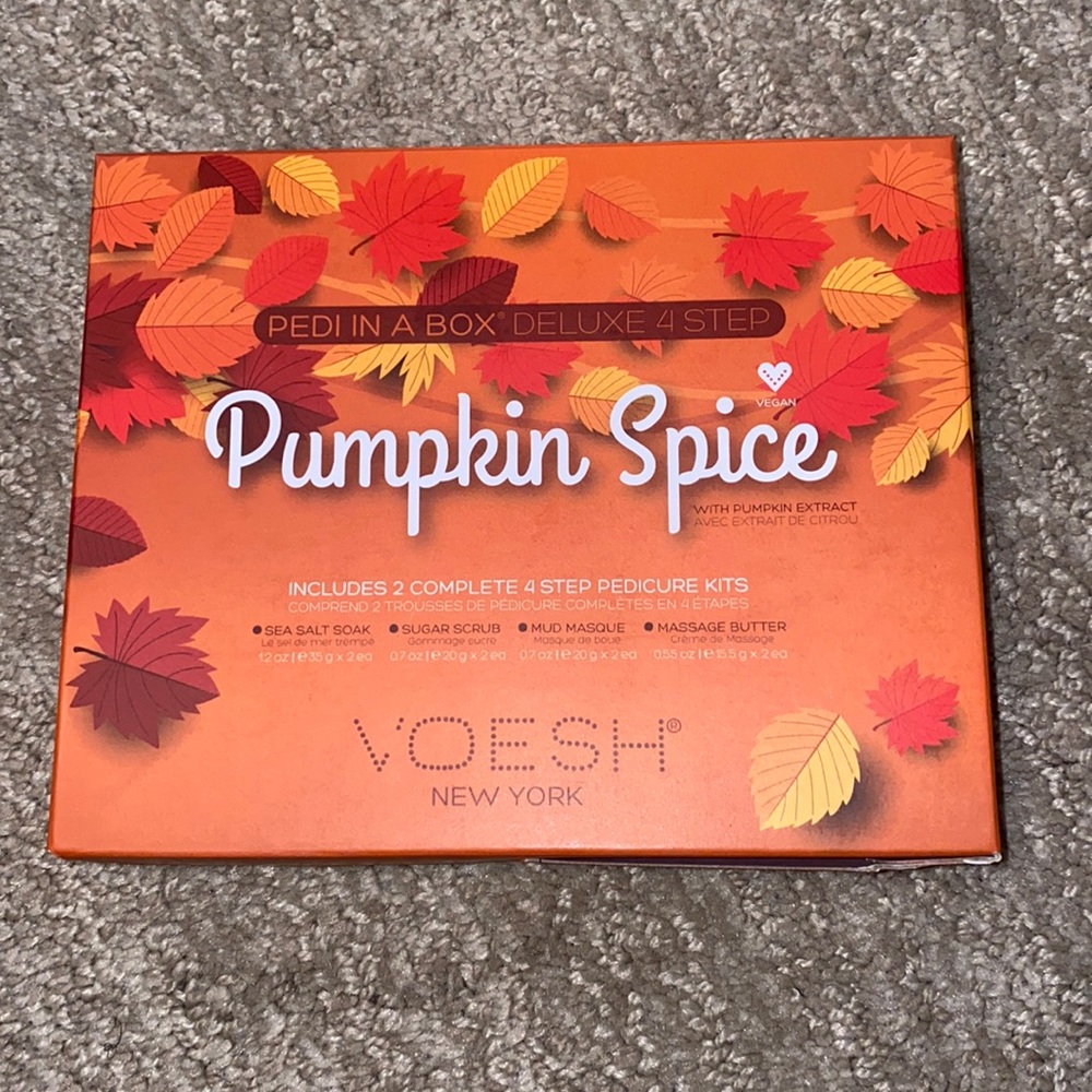 Voesh New York- Pumpkin Spice - Pedi In A Box - 4 Step